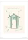 Christmas Hut Snow - plakat premium 30x40 cm