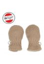 Rkawiczki dziecice polarowe beowe Teddy Fleece Beige 0-12m