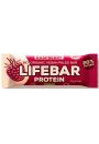 Lifefood Baton proteinowy z malinami raw bez dodatku cukrw bezglutenowy 47 g Bio