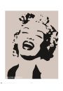Marilyn Monroe - stencil - plakat 40x50 cm