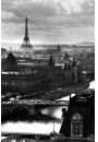 Pary Panorama Miasta Wiea Eiffla - plakat 61x91,5 cm
